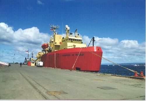 Gould at Punta Arenas Pier